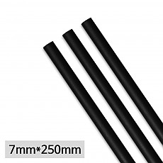 ●스트롱[빨대]7mm(롱/검정/일자)